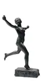 Danseuse courant by Jean Decoen, Bronze à patine brun vert, sold May 2010