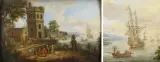 Village près de la rivière by Mathys Schoevaerdts, Panneau de chêne, une planche, non parqueté, sold Dec 2009