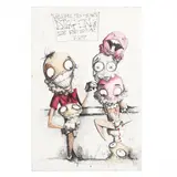 Welcome to the Digg In 'N' Eat Ice Kid Shop by Sean Dietrich, Ink and colors on illustration board, sold Oct 2020