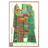 Good Morning, City - Bleeding Town (Series G) by Friedensreich Hundertwasser, Silkscreen in colors with metallic embossing, sold Oct 2020