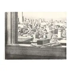 Still Life with a View of Hoboken and Manhattan by Catherine Murphy, Lithograph, sold Oct 2020