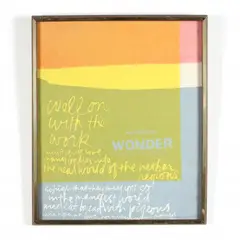 Soft Whirled Wonder Bread by Sister Mary Corita Kent, Silkscreen print in colors, sold Oct 2020