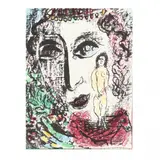Apparition at the Circus by Marc Chagall, Lithograph in colors, sold Oct 2020
