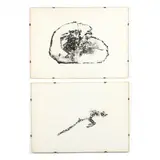 Two Graphic Works by Beverly Pepper, Etching and aquatint with embossing, sold Oct 2020