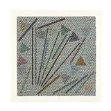 Screenprint from Mondrian Area Series by John Pearson, Screenprint in colors, sold Oct 2020