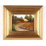 Rural Landscape by Louise Pinto, Oil on canvas, sold Oct 2020