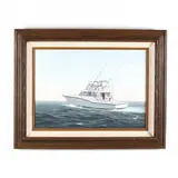The Germel Fishing Charter Boat by Edward Powell, Oil on canvas, sold Oct 2020
