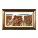 Delta Cotton by Ronald Lewis, Oil on panel, sold Oct 2020