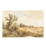 A View Near Harting, Sussex by Henry J. Kinnaird, Watercolor and whitening on paper, sold Oct 2020