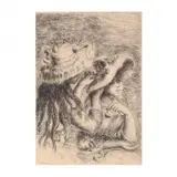 Le Chapeau Épinglé (Pinning the Hat) by Pierre-Auguste Renoir, Etching on wove paper, sold Oct 2020