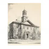 Chowan County Court House, Edenton, North Carolina by Louis Orr, Etching, sold Oct 2020