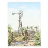 A Suite of Ten Watercolors of Texas Scenes by Dimitrios Zografos, Watercolor and whitening on paper, sold Oct 2020