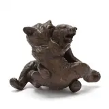 All in Fun by Clark Bronson, Bronze with warm brown patina, sold Oct 2020