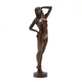 Standing Nude Female by Frank C. Wamsley, Bronze, sold Oct 2020
