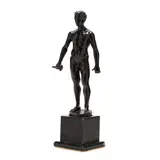 Standing Male Nude by Spiro Schwatenberg, Bronze, sold Oct 2020