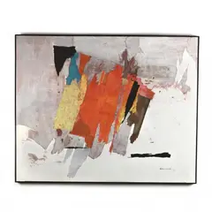 Maple in the Snow by Paul Horiuchi, Paper collage on canvas, sold Sep 2020