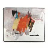 Maple in the Snow by Paul Horiuchi, Paper collage on canvas, sold Sep 2020
