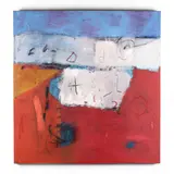 Horas De Junio by Gustavo Ramos Rivera, Oil and collage canvas, sold Sep 2020