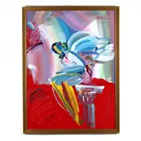 Sitting Angel by Peter Max, Acrylic on canvas, sold Sep 2020