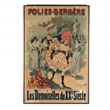 Folies Bergère - Les Demoiselles du Xxe Siècle by Louis Trinquier-Trianon, Lithographic poster in colors, sold Sep 2020