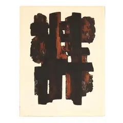 Eau-forte IX by Pierre Soulages, Etching and aquatint in colors, sold Sep 2020