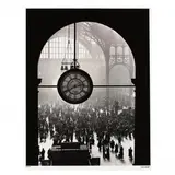 Farewell of Servicemen, Penn Station, New York City by Alfred Eisenstaedt, 1943, Gelatin silver print, sold Sep 2020