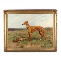 Portrait of Dendrapsis by Thomas Blinks, Oil on canvas (lined), sold Sep 2020