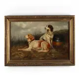 A Portrait of Two Setters by George Paice, Oil on canvas, sold Sep 2020