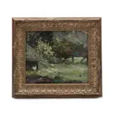 Summer Landscape by August Willem van Voorden, Oil on board, sold Sep 2020