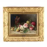 Still Life with Roses by Adele Walter, Oil on linen, sold Sep 2020