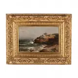 Rocky Coast by Mauritz de Haas, Oil on canvas, sold Sep 2020