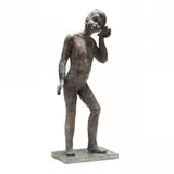 Young Girl with Seashell by Elsa Martinus, Bronze with applied verdigris patina, sold Sep 2020