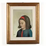 Portrait of Claudia Salvadore Tolan by Gérard Failly, Oil on canvas, sold Aug 2020