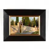 Lussan, France by Amy Dobbs, Oil on masonite, sold Aug 2020