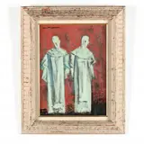 Monks by Henri Leopold Masson, Oil on Masonite, sold Aug 2020