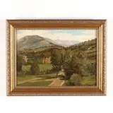 Mountain Landscape by Charles Henry Turner, Oil on canvas, sold Aug 2020