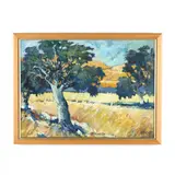 Ranch Near Calistoga by Gilbert Wheat, Oil on canvas, sold Aug 2020