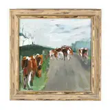 Warren's Herd by Gail Morrison, Oil on canvas, sold Aug 2020
