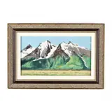 Snow Capped Peaks by Philip Moose, Oil on board, sold Aug 2020