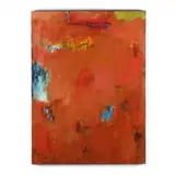 Abstract Expressionist Painting in Red by Diane Patton, Oil and acrylic on canvas, sold Aug 2020