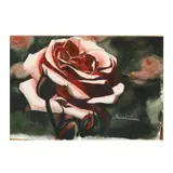 Rose by Norris Coleman, Watercolor on paper, sold Aug 2020
