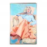 Portrait of Shirley Tenhover by Suzanne Loury, Oil on canvas, sold Aug 2020