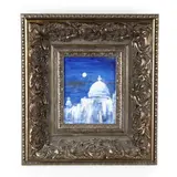 A Santorini Nocturne by Adnan Quedar, Oil on canvas, sold Aug 2020