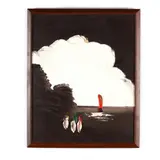 Mid-Century Landscape Painting by Homer Costello, Oil on canvas, sold Aug 2020