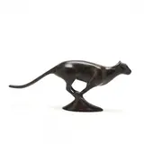 Bronze Cheetah by Robert Deurloo, Cast and faux stone cold painted bronze, sold Aug 2020
