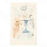 Let him kiss mee [sic] with the kisses of his mouth by Salvador Dalí, Drypoint etching with pochoir and gold dust, sold Aug 2020