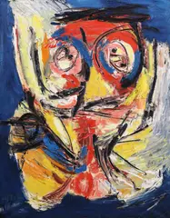 Tete Eclatee by Karel Appel, Painting, sold Oct 2026