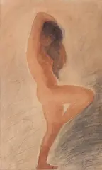 Untitled by Auguste Rodin, Watercolor & Pencil, sold Oct 2026