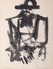 Bearded Man by Willem de Kooning, Watercolor, sold Oct 2026