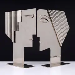 ROMEO & JULIET Profile Head by Franz Hagenauer, Sculptures, sold Oct 2026